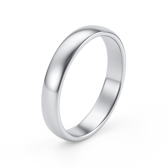 Plain Rhodium  Ring